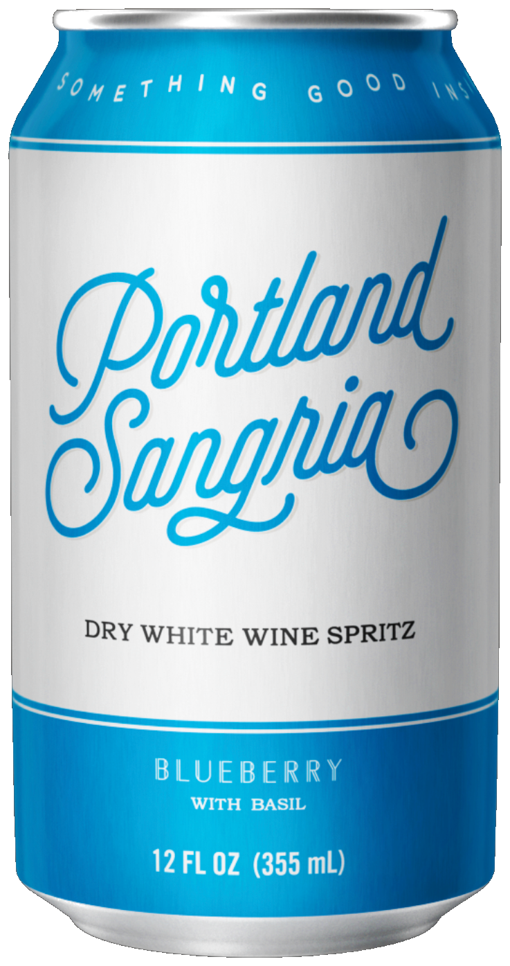 Portland Sangria Blueberry Basil can